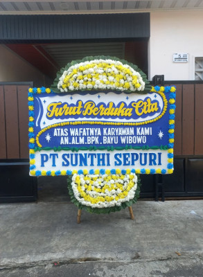 Papan Bunga Duka di Tebet